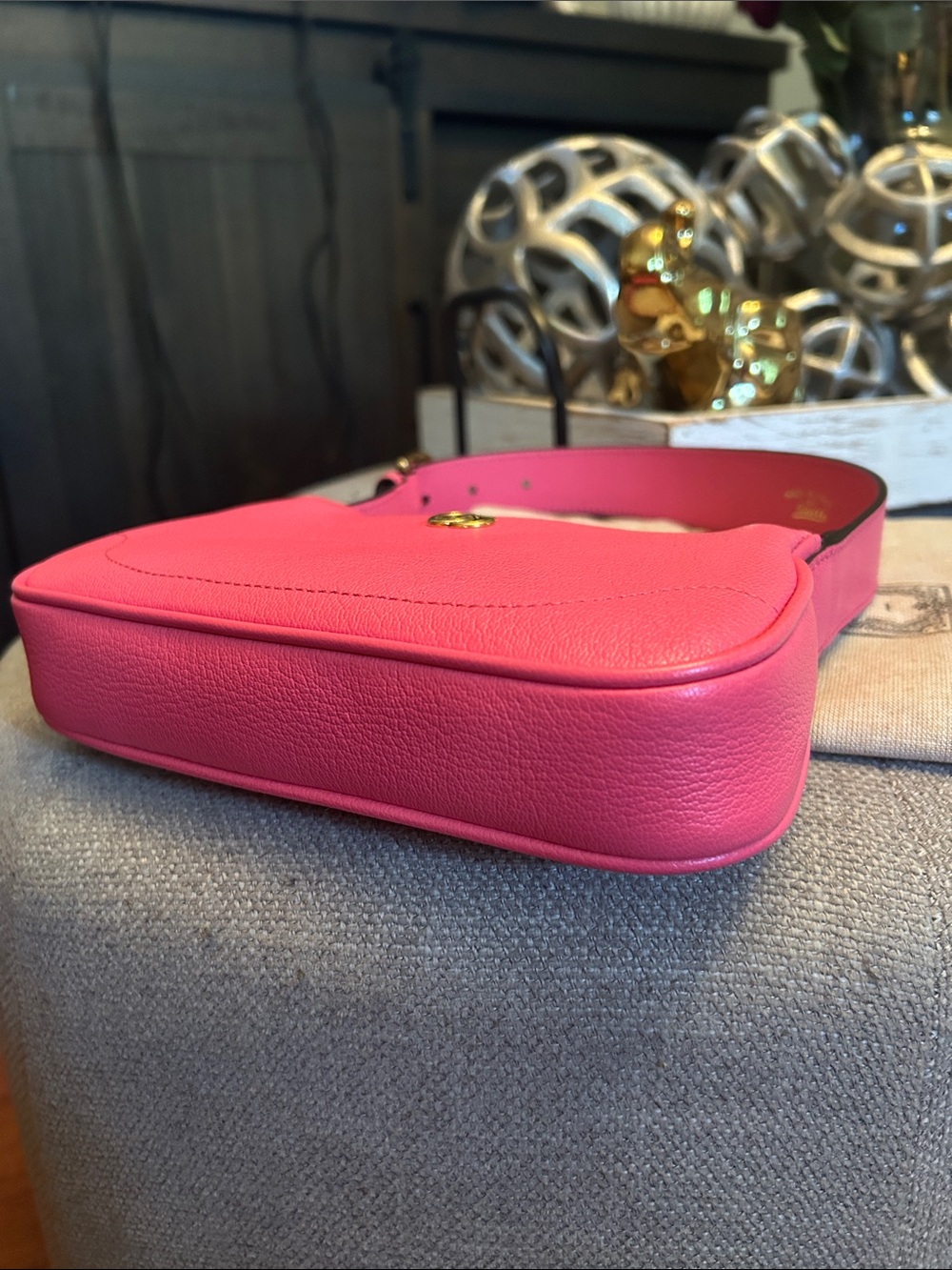 Gucci Aphrodite mini pink leather bag - Picture 13 of 16